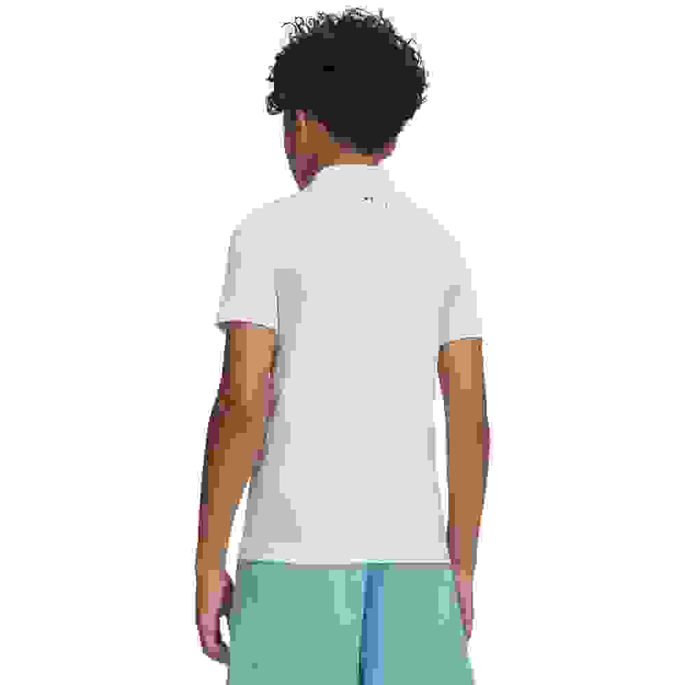 Under Armour HeatGear Mock Big Boys' White Short Sheeve Shirt